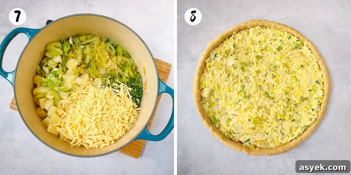 Combine filling and bake