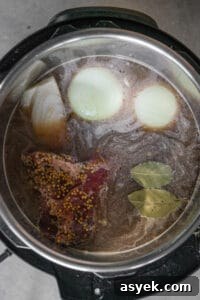 corned beef in instant pot step image