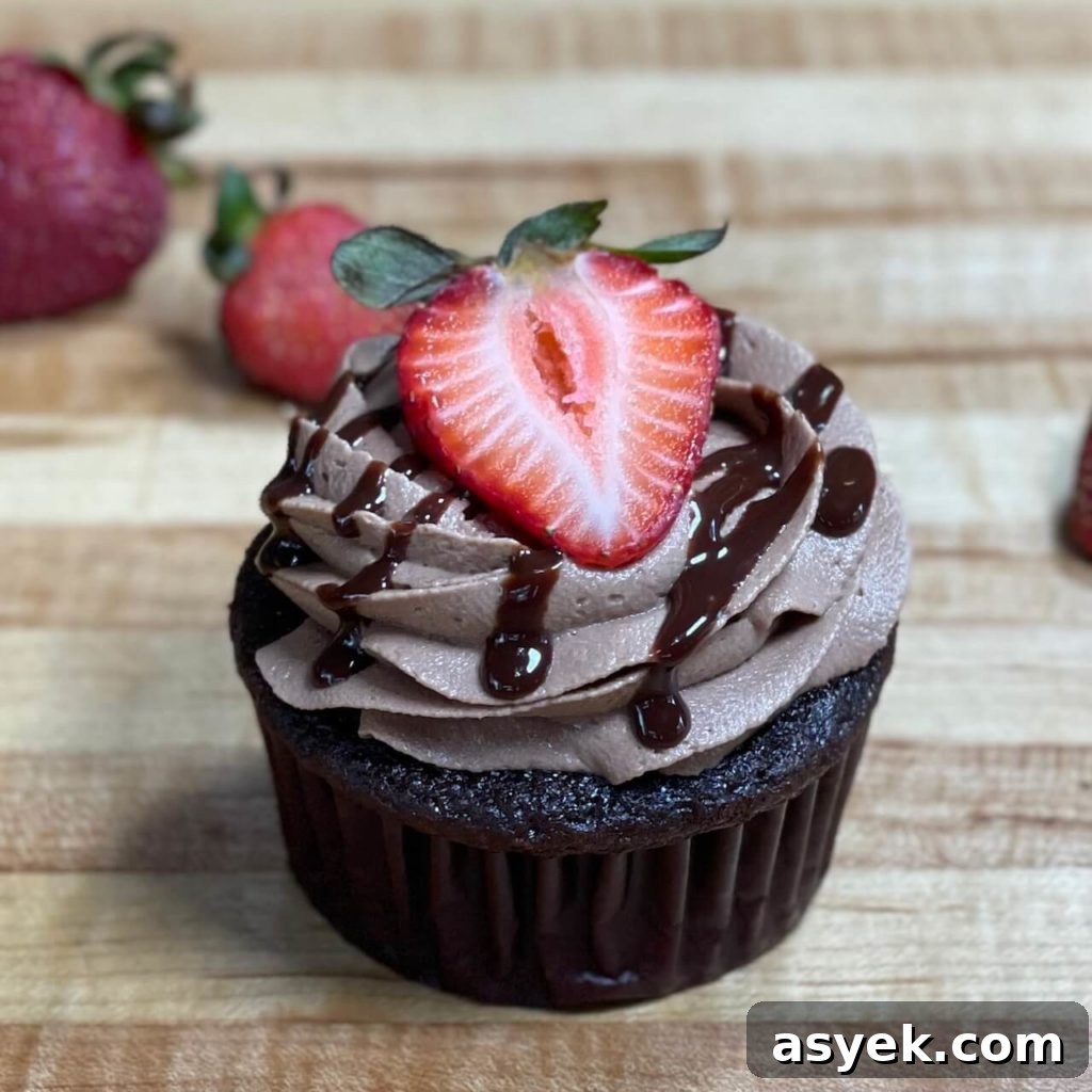 moist chocolate cupcakes chocolate covered strawberry