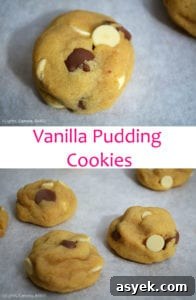 Vanilla Pudding Cookies are soft yet dense, chewy and thick cookies using vanilla pudding mix and cream cheese to add to the pudding like texture of the cookies. #vanillapuddingcookies #glutenfreecookies #vanillapudding