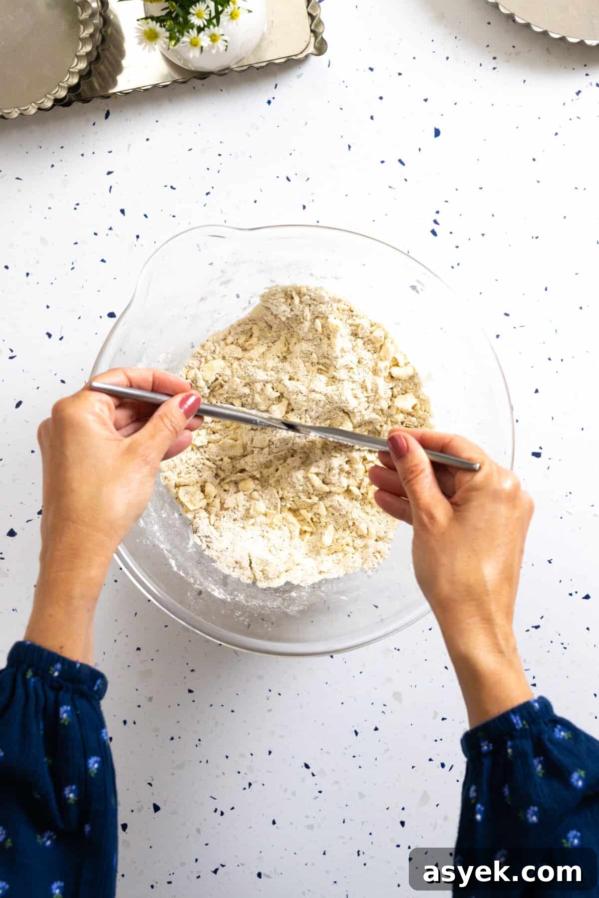 Blending Tart Dough with butter knives