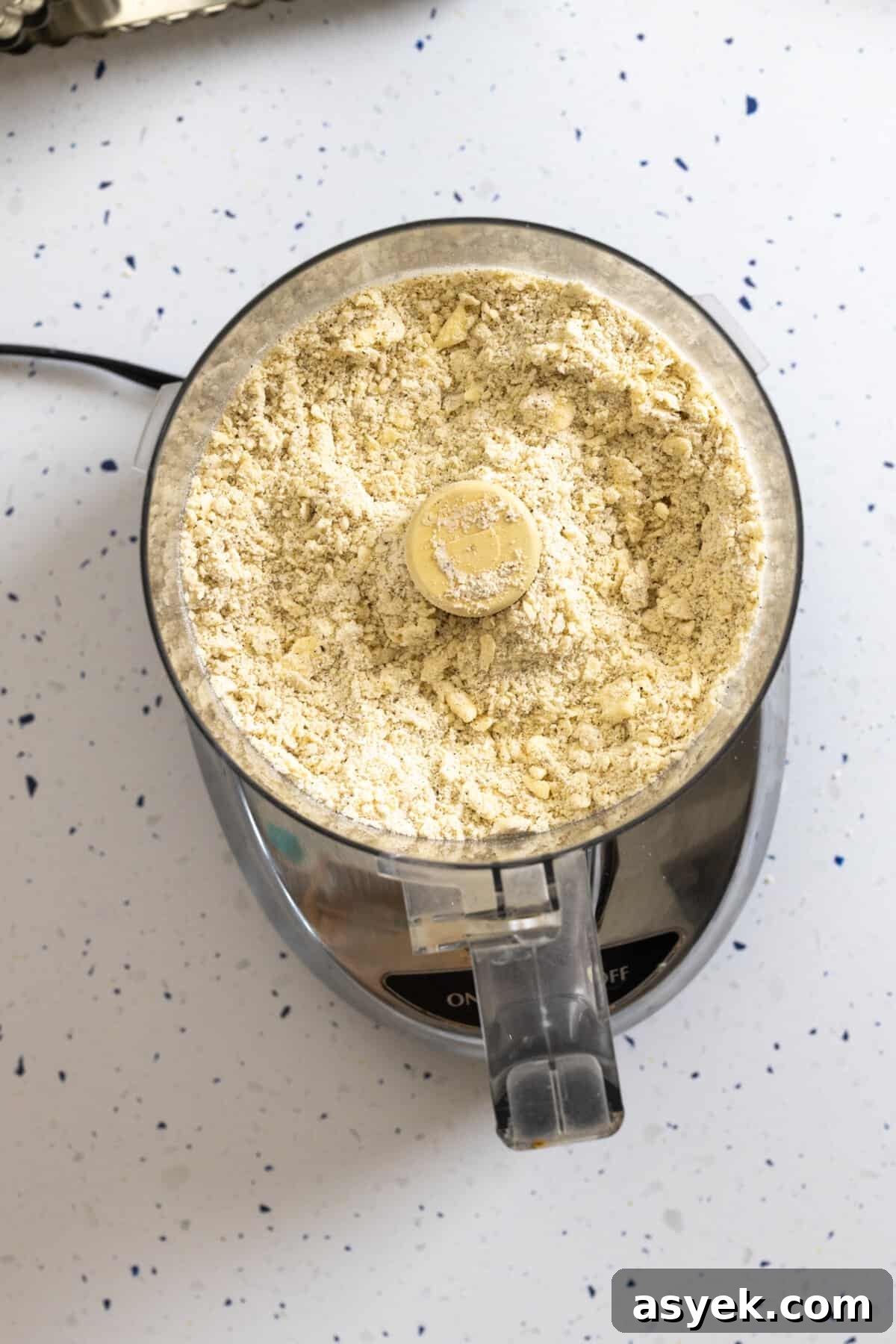 making tart dough in a food processor