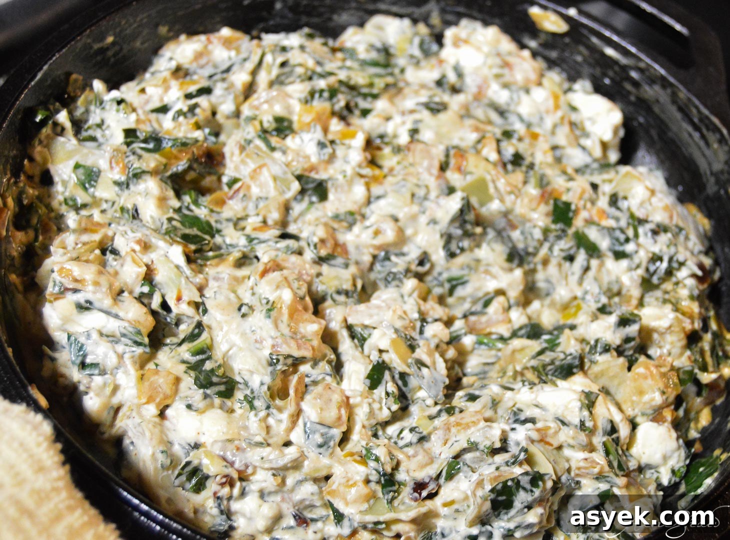 Creamy Collard Greens and Cheese Dip Recipe 7 Cheesy Collard Greens Dip before broil