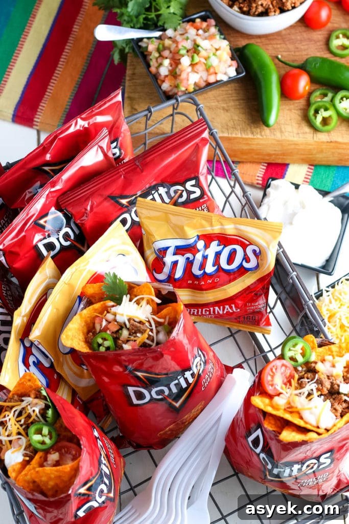 walking tacos how to make walking tacos with bags of chips