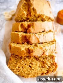 Healthy Pumpkin Banana Bread