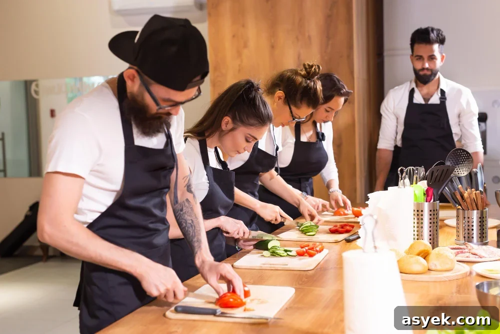 cooking course senior male chef cook uniform