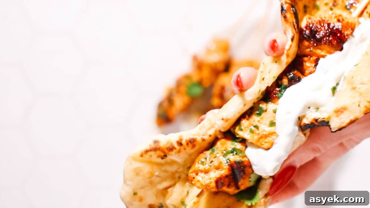 Authentic Indian Tandoori Chicken Tikka Kebab Recipe 5 skewered chicken tikka