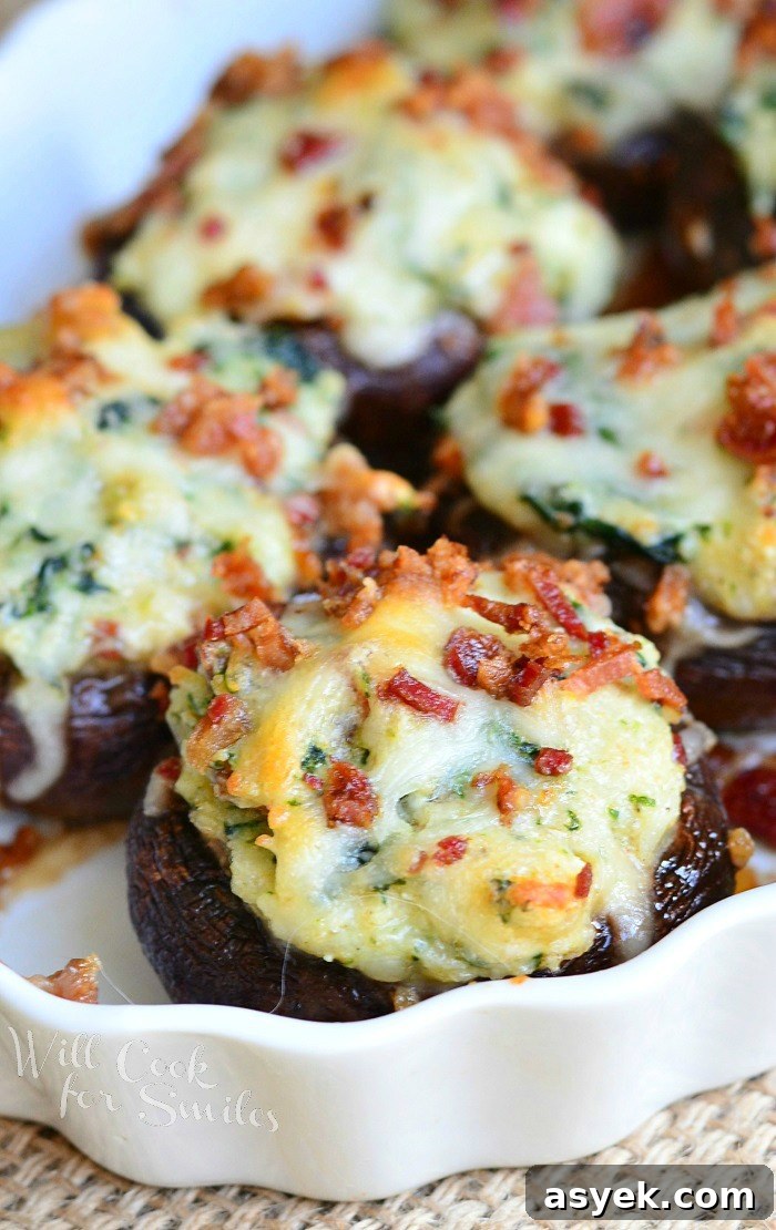 Over 25 Mushroom Recipes: Soups, Pastas, Mains 25 Bacon Spinach and Four Cheese Stuffed Mushrooms | 25+ mushroom recipes