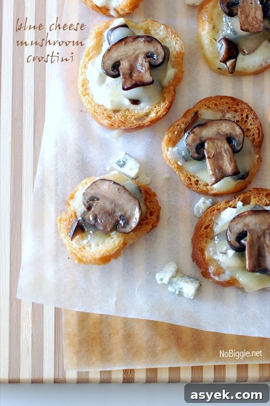 Over 25 Mushroom Recipes: Soups, Pastas, Mains 3 Blue Cheese Mushroom Crostini | 25+ mushroom recipes