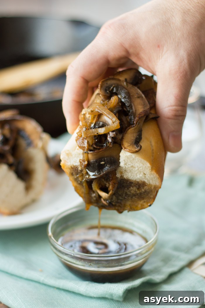 Over 25 Mushroom Recipes: Soups, Pastas, Mains 6 Vegan Mushroom French Dip Sandwich | 25+ mushroom recipes