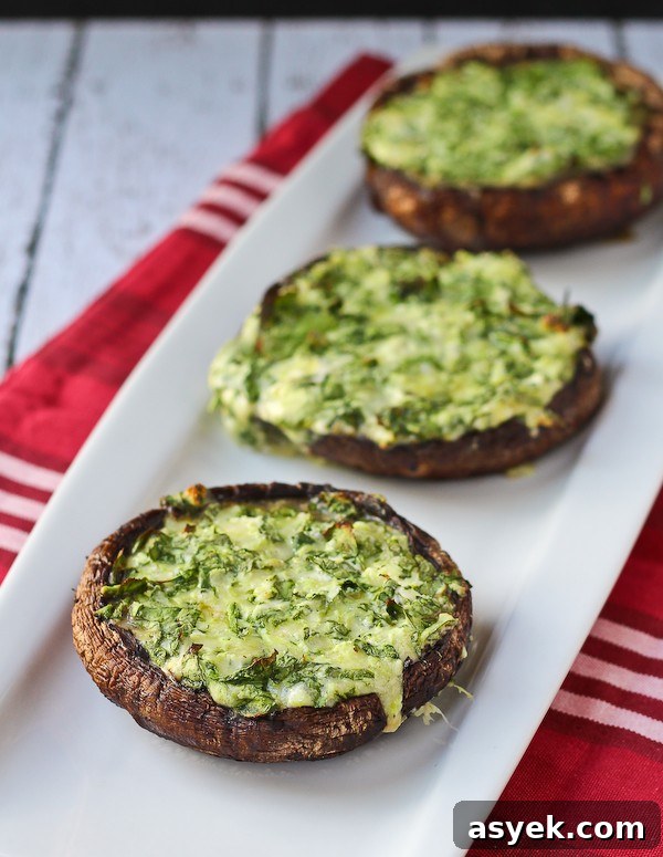 Over 25 Mushroom Recipes: Soups, Pastas, Mains 7 Grilled Portobella Mushrooms with Spinach and cheese | 25+ mushroom recipes