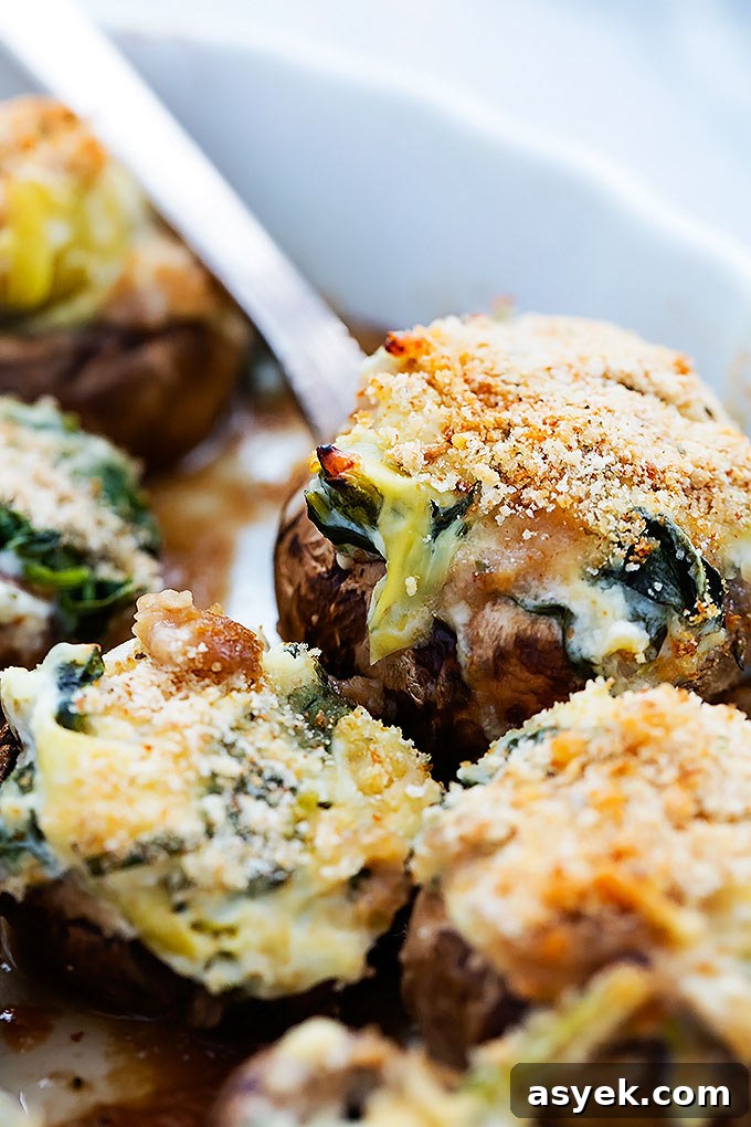 Over 25 Mushroom Recipes: Soups, Pastas, Mains 9 Spinach Artichoke Dip Stuffed Mushrooms | 25+ mushroom recipes