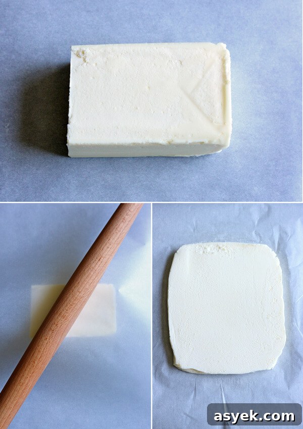 How to Make Butter Croissants at Home — Croissant Series Part 1 7 Flattening butter for lamination for my French croissants recipe.