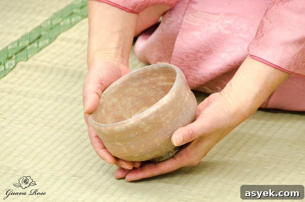 Admiring the bowl