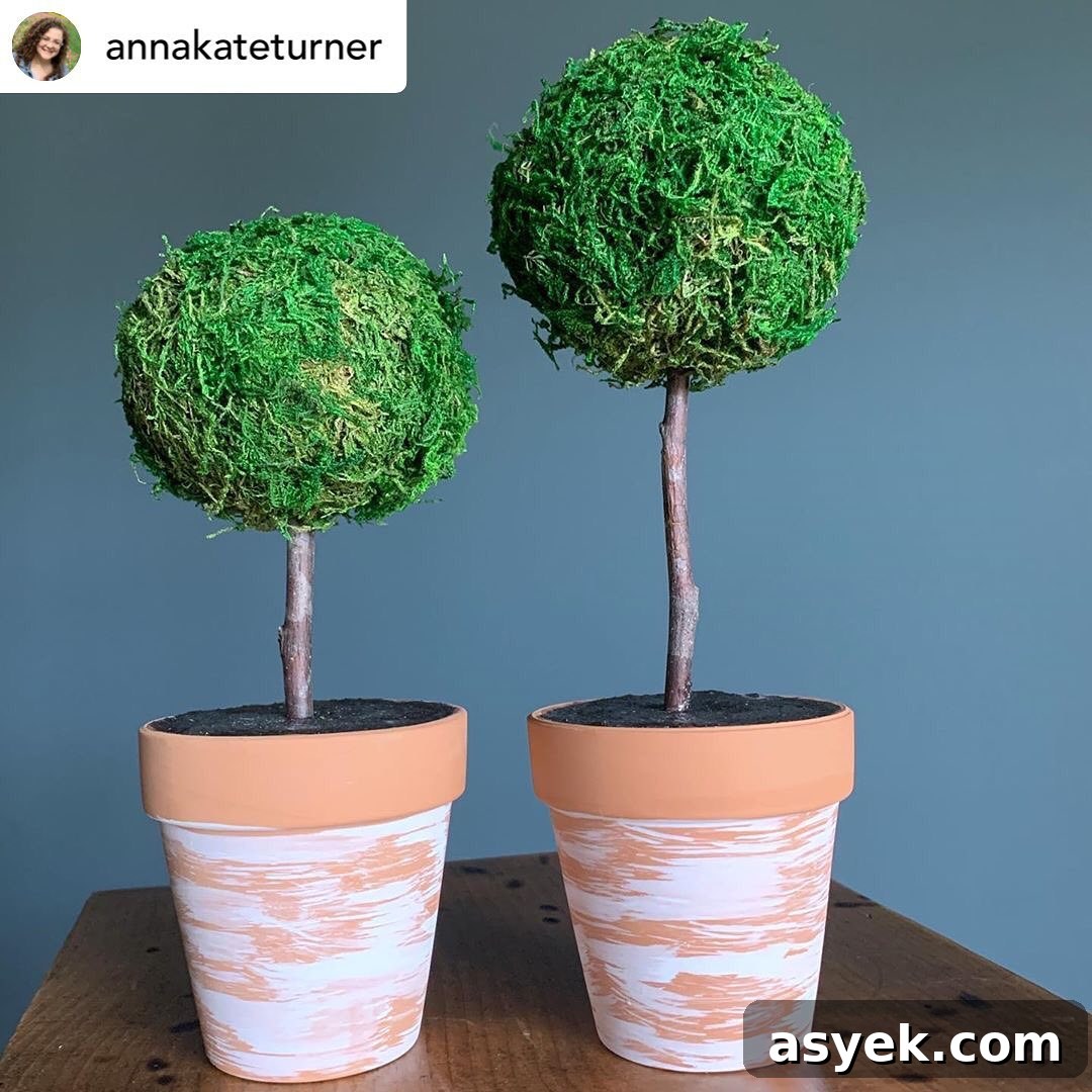 DIY Faux Topiaries