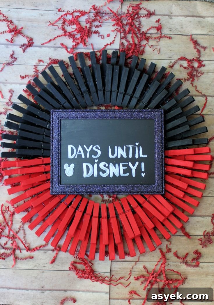 Disney Countdown Craft