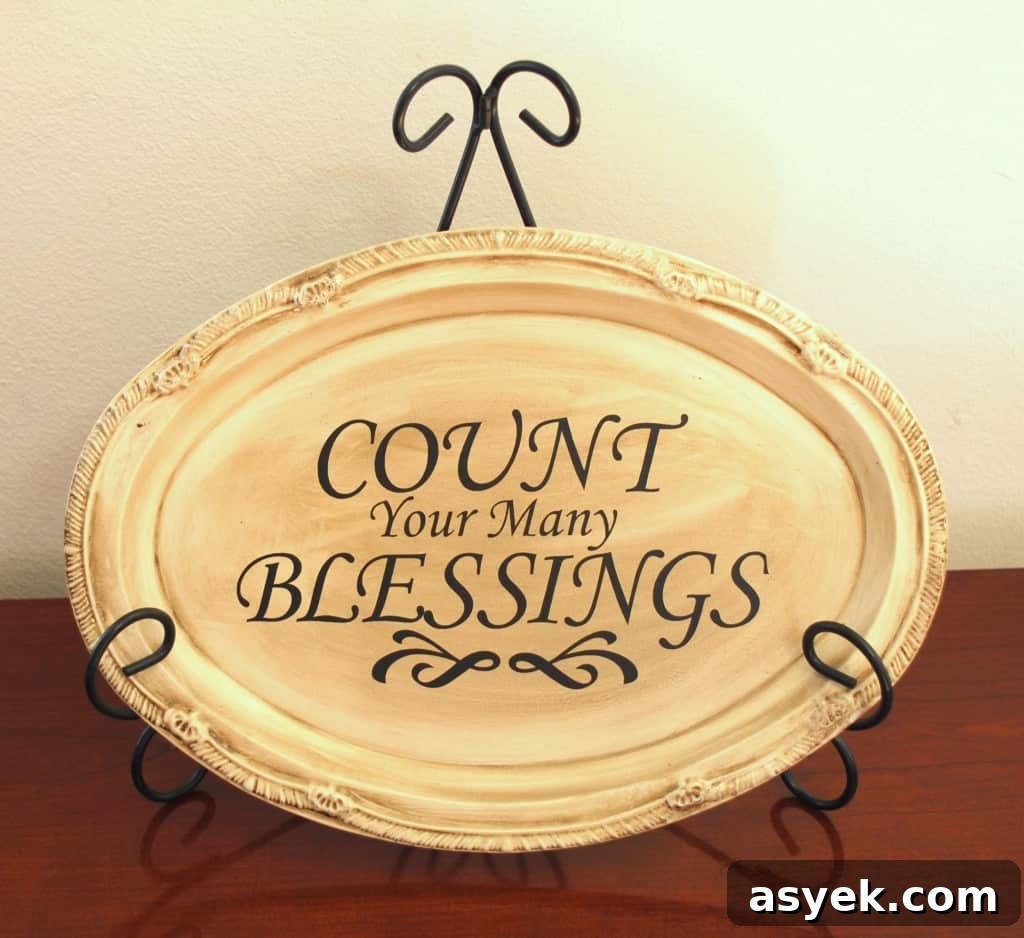 Antiqued Plaque