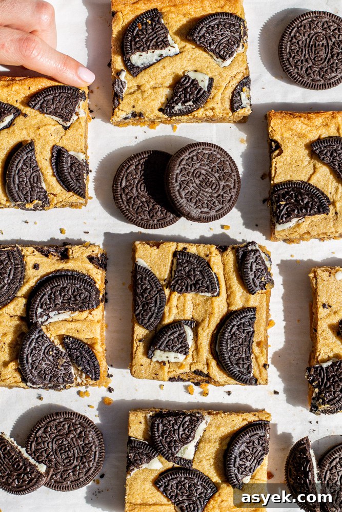 oreo peanut butter cookie bars