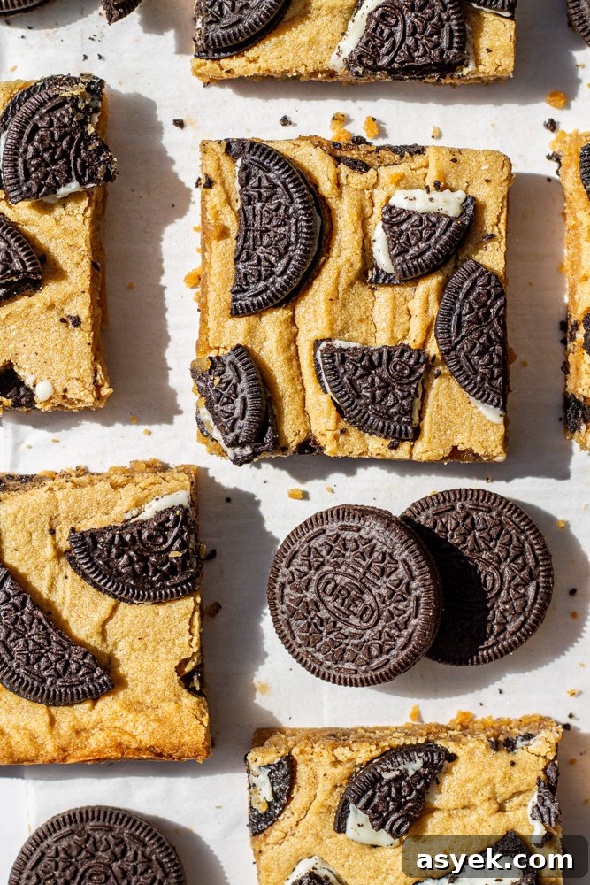oreo peanut butter cookie bars