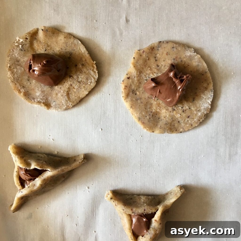 Nutella-Filled Espresso Hazelnut Hamantaschen 2 espresso hazelnut nutella hamantaschen