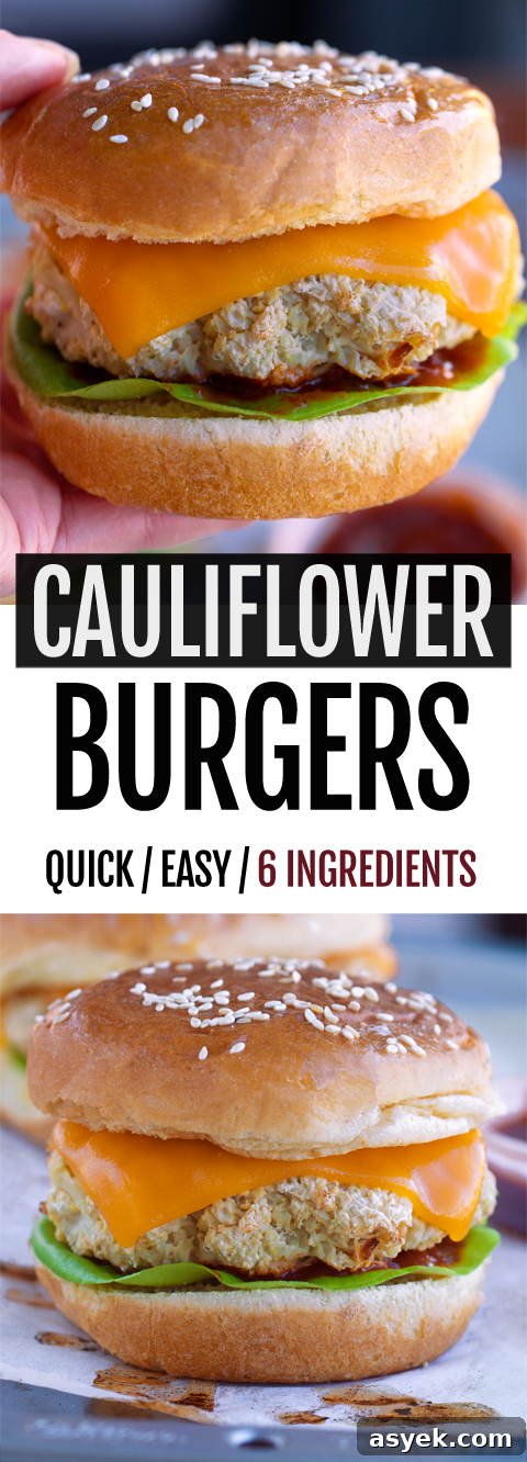 6-Ingredient Cauliflower Burgers With Vegan And Keto Options