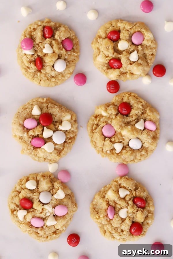 Chewy White Chocolate Coconut Cookie Recipe 3 white chocolate coconut cookies, crispy coconut cookies with M&Ms.