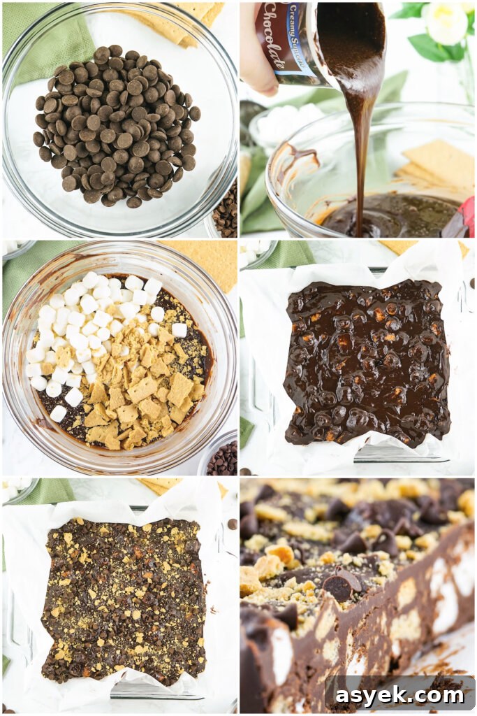Decadent S'mores Fudge Recipe 5 how to make s'mores fudge