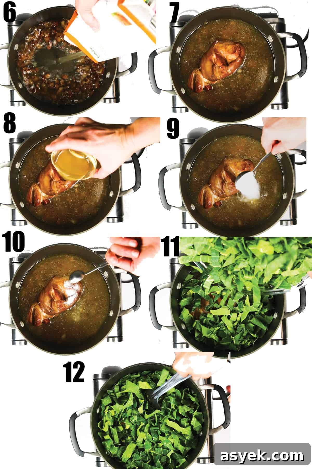 bacon and onions cooking in pot