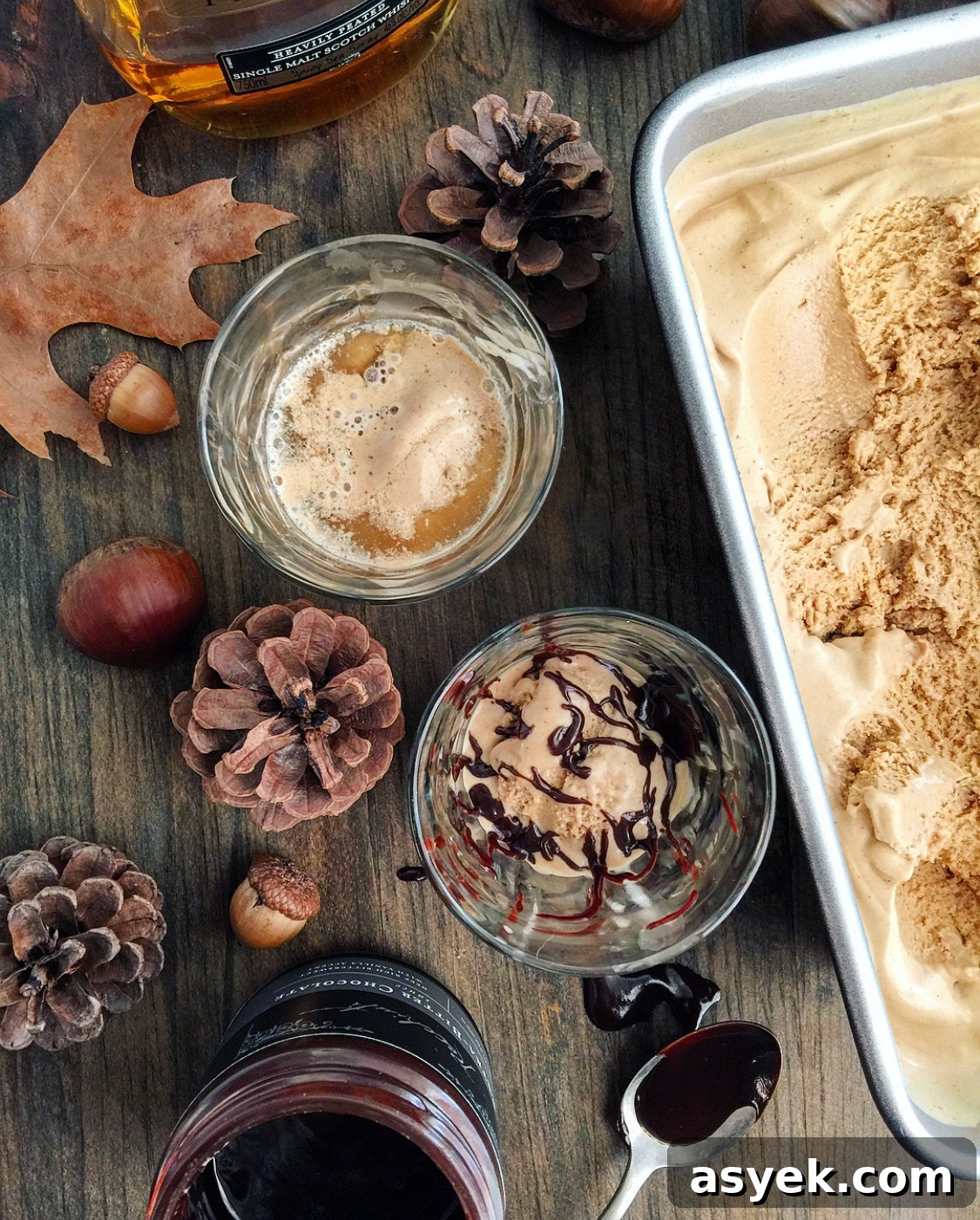 Chestnut Ice cream affogato