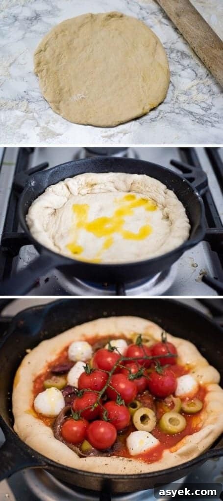 Skillet pizza