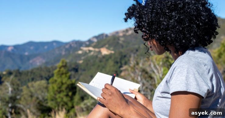 woman journaling