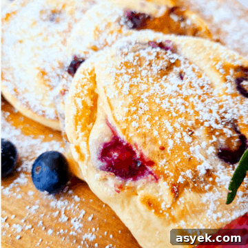 Blueberry pancakes