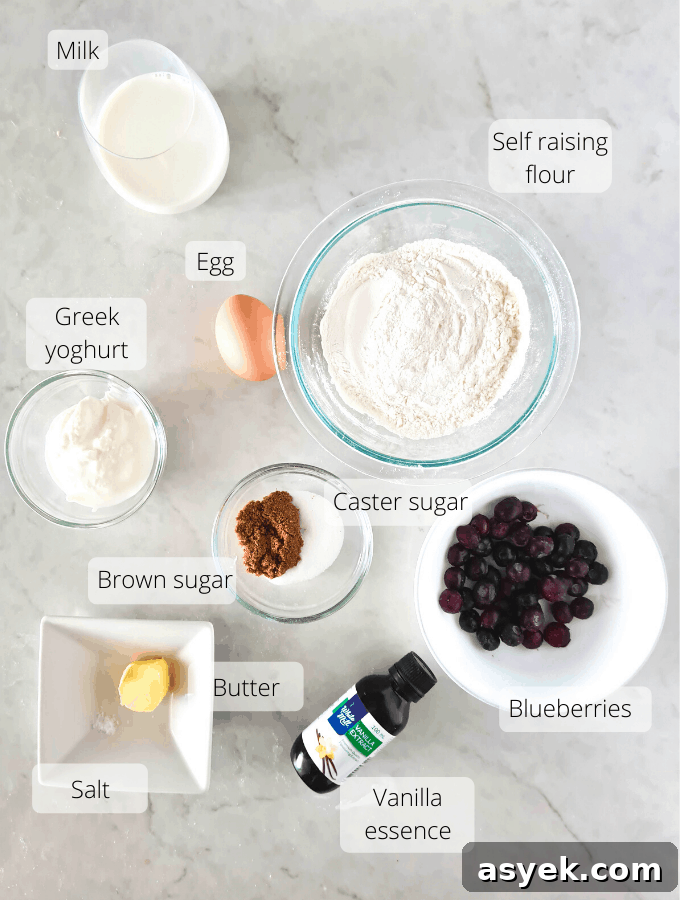 Ingredients required to make this recipe, all labeled