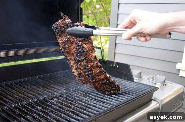 Flipping Dry Rub Pork Ribs