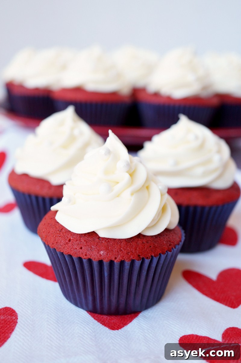 Red Velvet Cupcakes Recipe with Cream Cheese Frosting 3 red velvet cupcakes with cream cheese frosting | The Baking Fairy