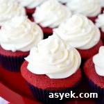 Red Velvet Cupcakes Recipe with Cream Cheese Frosting 6 red velvet cupcakes with cream cheese frosting | The Baking Fairy