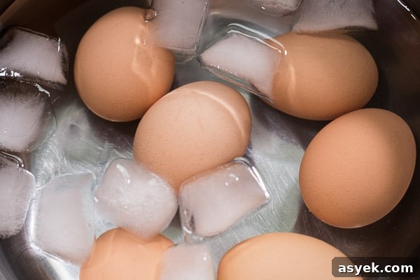 How to Peel Hard-Boiled Eggs Perfectly Every Time 6 Hard boiled eggs in ice water