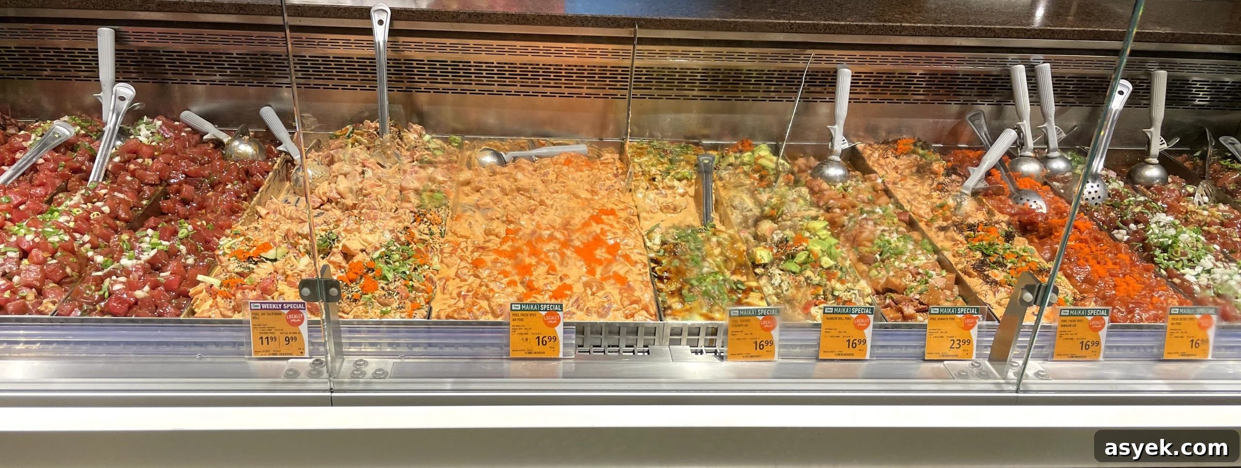 Poke bar at Foodland