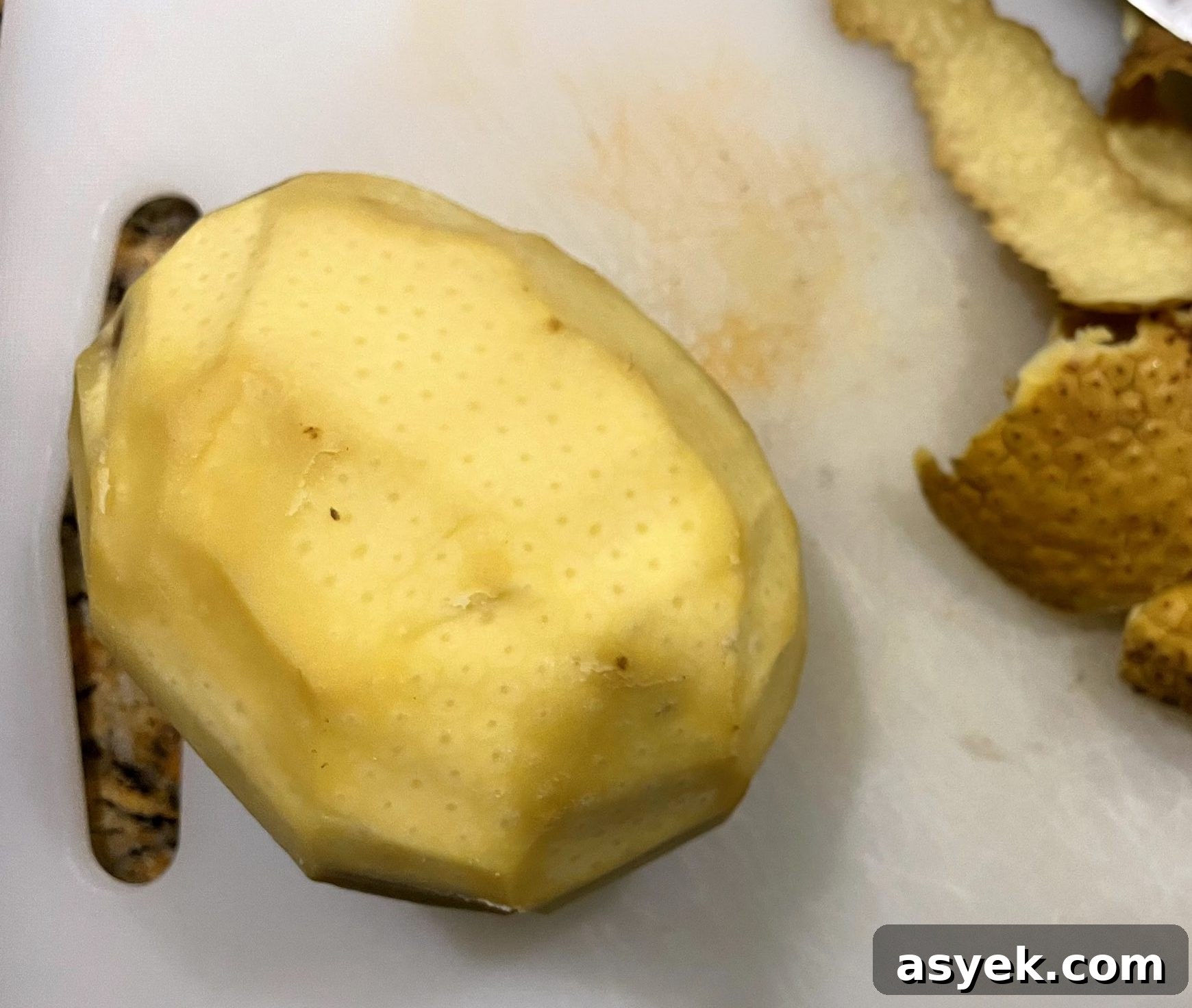 Peeled breadfruit