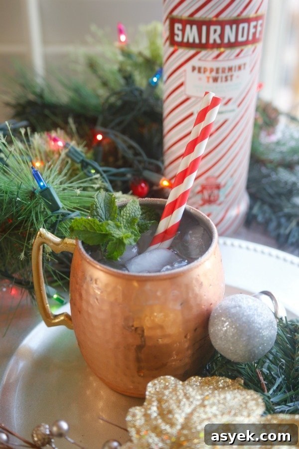 Candy Cane Christmas Mule