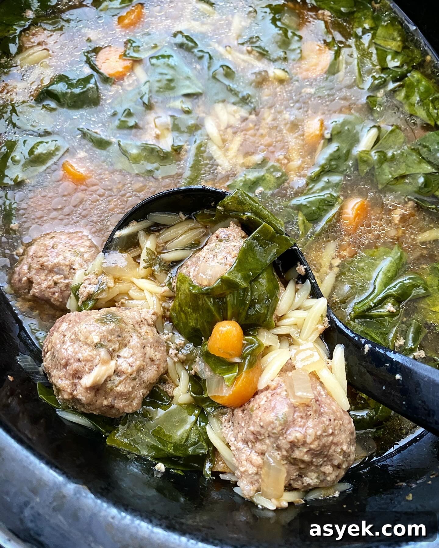 Slow cooker Italian wedding soup