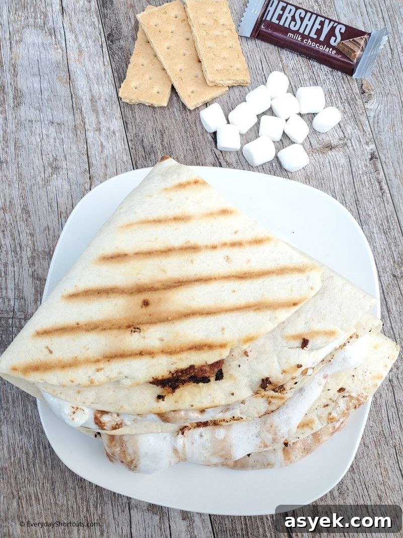 smores tortilla