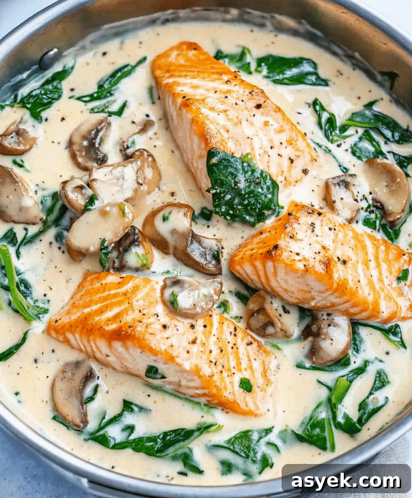Salmon with Florentine sauce