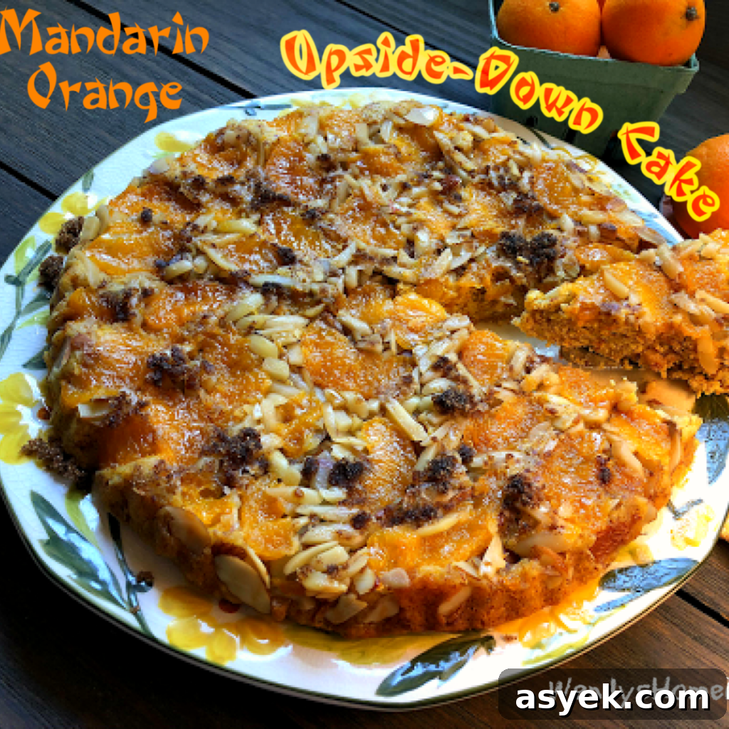 Mandarin Orange Upside-Down Cake