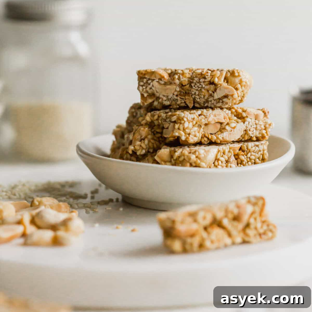 Crunchy Sesame Peanut Candy