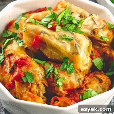 Healthy cabbage rolls