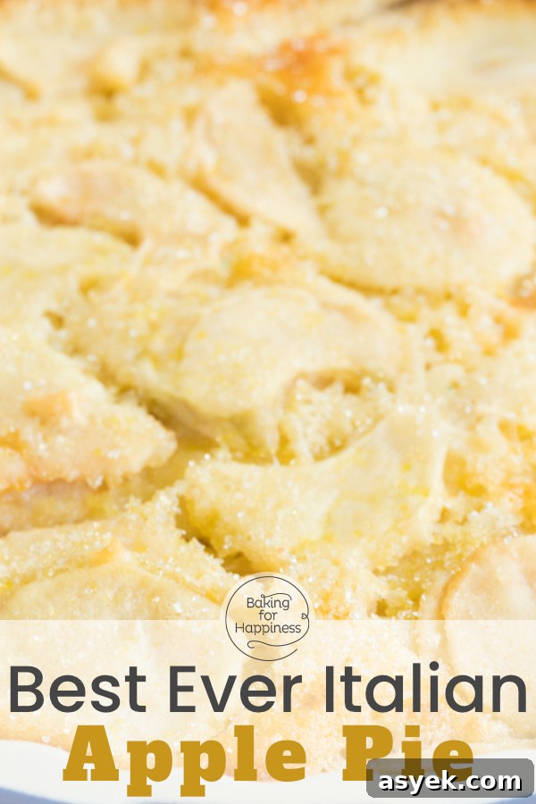 Italian Apple Pie close-up