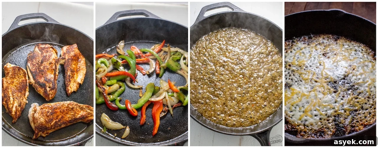TGI Friday's Sizzling Chicken and Cheese Copycat Recipe 7 sizzling chicken and cheese step-by-step